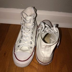 White Converse High tops